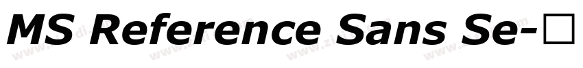 MS Reference Sans Se字体转换
